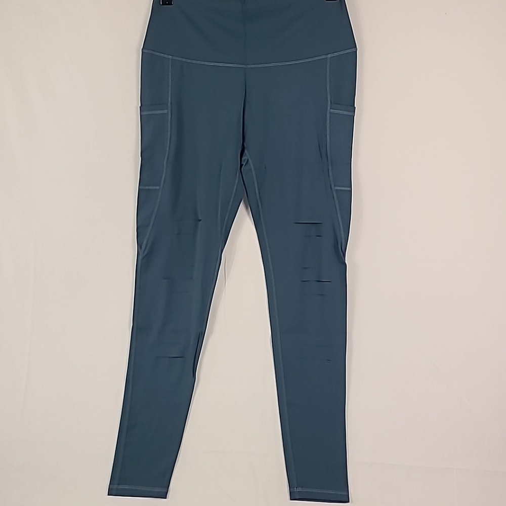 NEW Constantly Varied Gear CVG Crossfit Legging Full Length Blue Sz XL